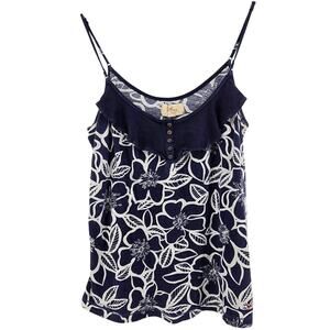 Vintage Y2K Hollister Floral Cami Size SM Coconut Beach Hawaiian Preppy Casual